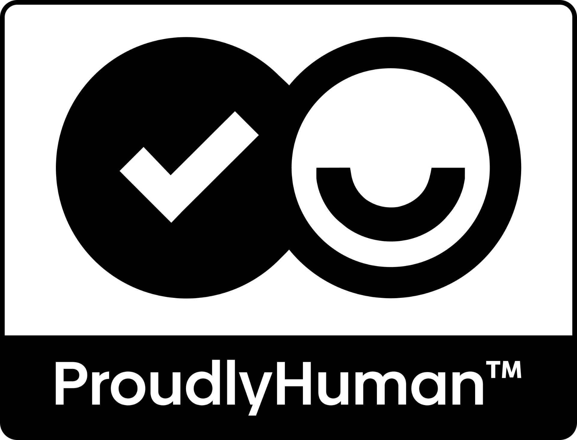 ProudlyHuman™ certification mark